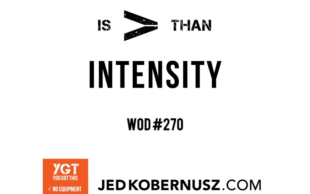 Consistency Is Greater Than Intensity